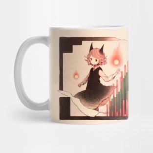 Paper Illustration of Devil Girl Mug